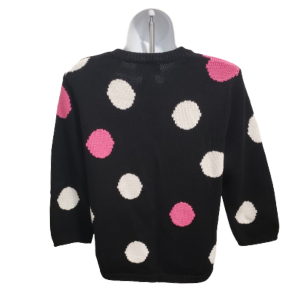 Pendleton Polka Dots Cotton Button Down Sweater - image 3